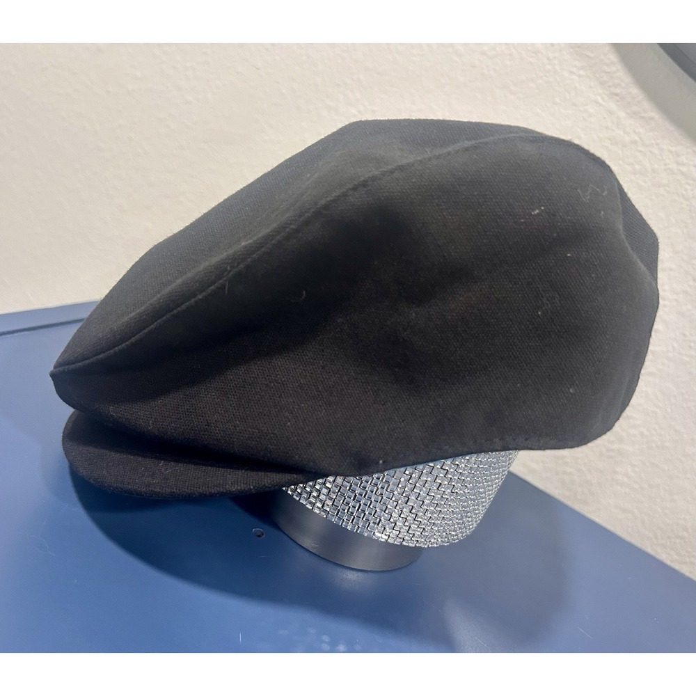 Folio‎ New York Black Newsboy Hat 100% Cotton Lined Lightweight